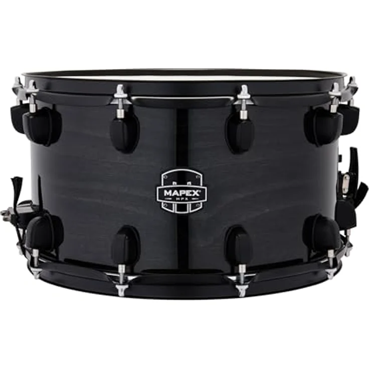 Mapex 14"x8" MPX Hybrid Snare Drum, 7,2mm Kessel aus Ahorn/Pappel, Transparent Midnight Black Finish, Chrom Hardware – Bild 1