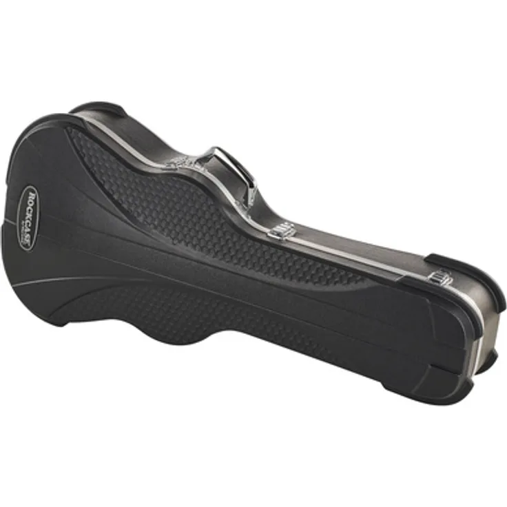 Rockcase Classical Guitar ABS Case, robuster Gitarrenkoffer für 4/4 Konzertgitarren, schwarz, mit separatem Zubehörfach und gepolsterter Halsauflage