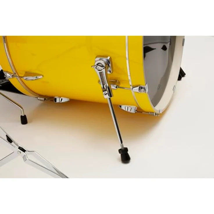 Tama Imperialstar 22" 5-teiliges Schlagzeugset, Electric Yellow, mit 6-lagigen Pappelholzkesseln und Chrom Hardware – Bild 6