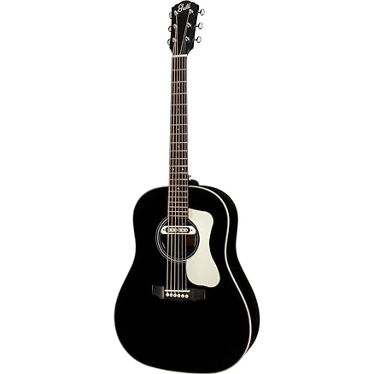 Guild DS-240E Black, Slope Shoulder Dreadnought Westerngitarre mit Sitka Fichte Decke und DeArmond Tonabnehmer, schwarz – Bild 6