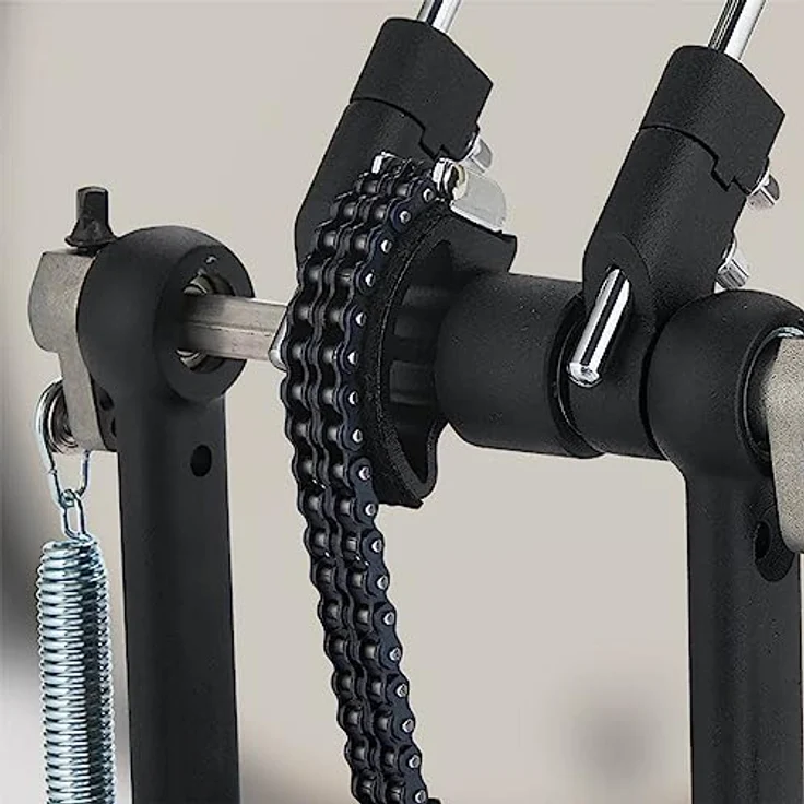 DW PDP 800 Double Pedal, Doppelfußmaschine mit Doppelkette, Filz/Kunststoff Beater und einstellbarer Federspannung – Bild 3