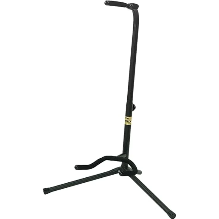 GEWA Gitarrenständer De Luxe GS-30B, höhenverstellbar 60-83 cm für Akustik- und E-Gitarre, mit weicher Polsterung, schwarz – Bild 2