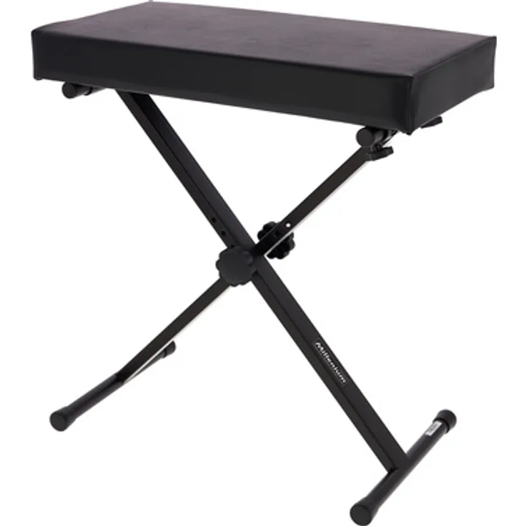 Millenium KB-2006, Höhenverstellbare Keyboardbank mit großer Sitzfläche, schwarz, max. Belastung 120 kg