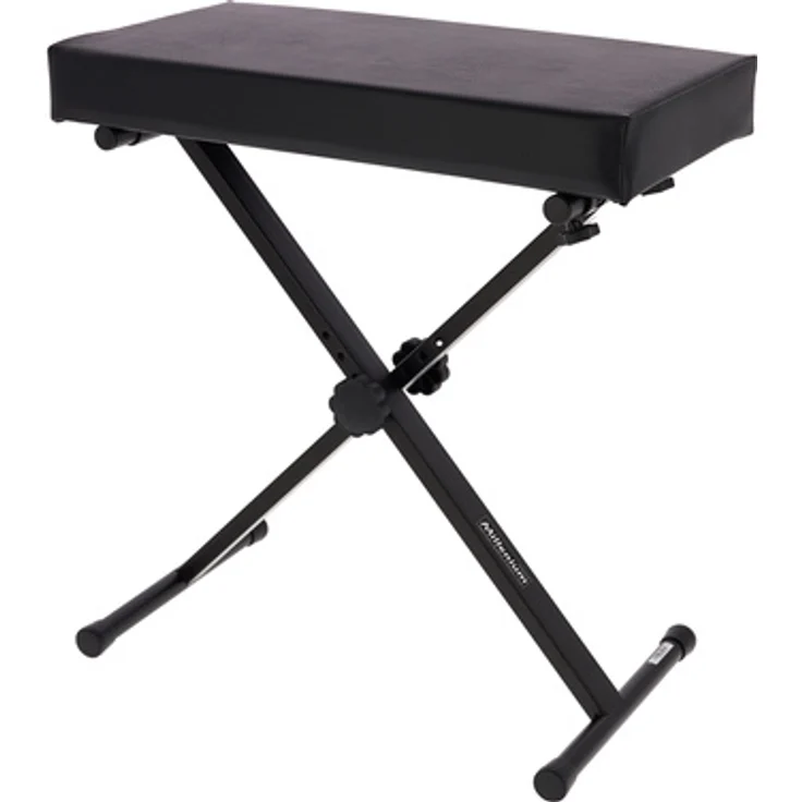 Millenium KB-2006, Höhenverstellbare Keyboardbank mit großer Sitzfläche, schwarz, max. Belastung 120 kg