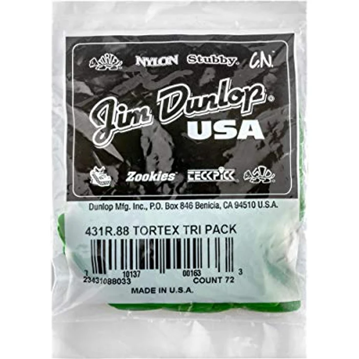 Dunlop Tortex Triangle 0,88mm, Plektren Set mit 72 Stück in Dreiecksform – Bild 4