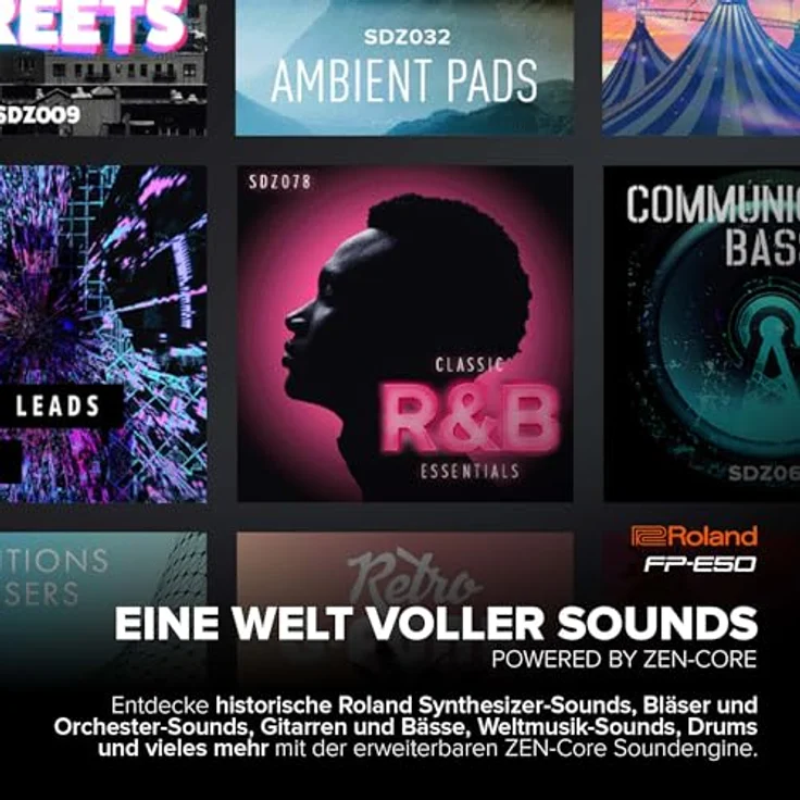 Roland FP-E50, Digitalpiano mit SuperNATURAL Soundengine und 88 Tasten Hammermechanik, schwarz – Bild 4