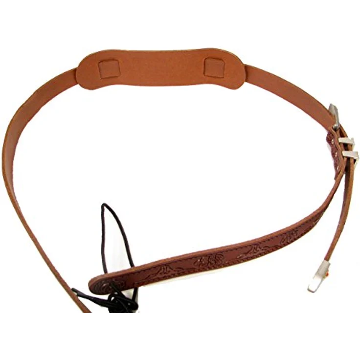 Gretsch Guitar Strap 3333 Tooled WA, verstellbarer Gitarrengurt aus Leder im Retro Style, Farbe Walnut – Bild 5