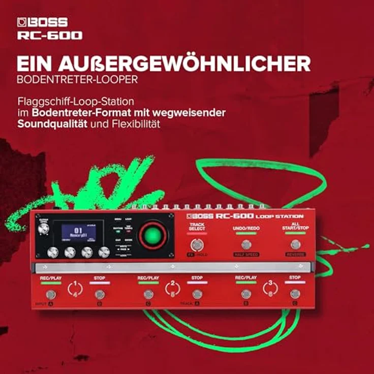 BOSS RC-600 Loop Station, 6 Stereo-Phrasen-Tracks, 9 Fußschalter, riesige Effekt-Bibliothek, 2 XLR-Mikrofone – Bild 2