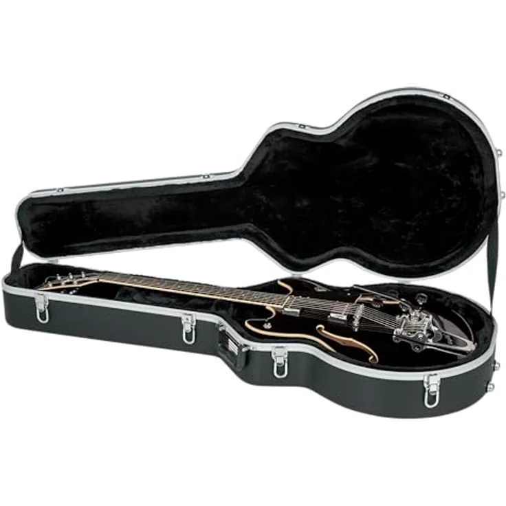 Gator GC-Semi-hollow Guitar ABS Case, Gitarrenkoffer für Semi-hollowbody mit EPS-Schaumpolster und abschließbaren Schlössern – Bild 8