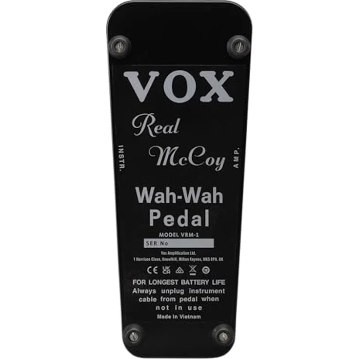 Vox VXVRM1 Real McCoy Wah, Wah-Wah Pedal mit originalgetreuer Klangemulation und kultigem Design – Bild 3