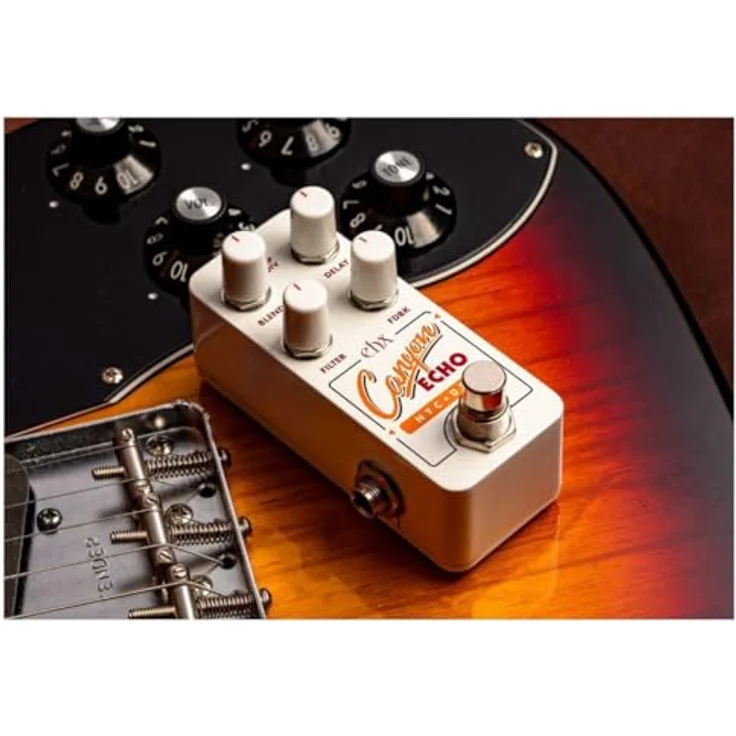 Electro Harmonix Pico Canyon Echo Digital Delay, Effektpedal für E-Gitarre mit Tap Tempo und wählbarem Tails-Bypass – Bild 2