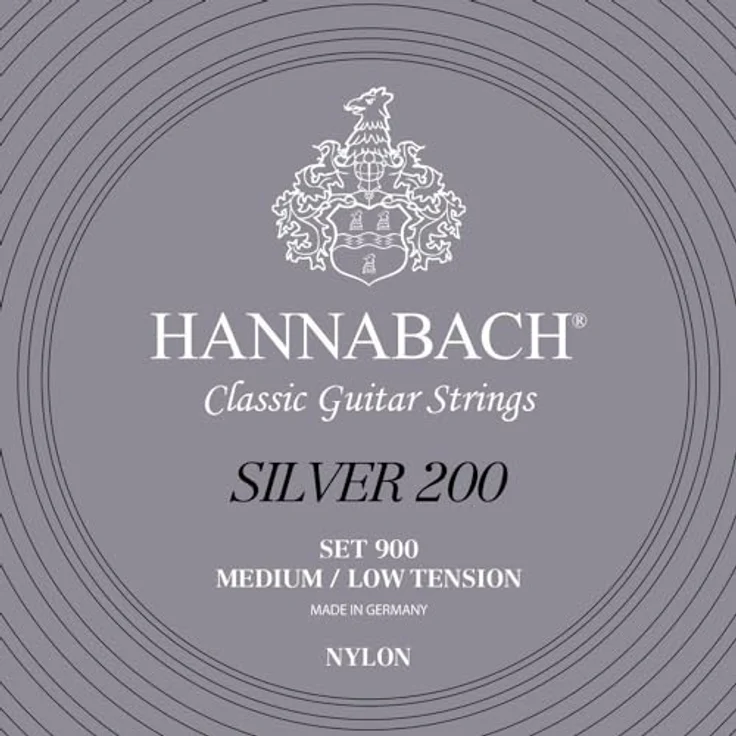 Hannabach 900 MLT Silver 200, Nylonsaiten für klassische Gitarre, mittel/schwache Spannung – Bild 1