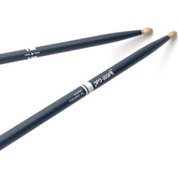 ProMark Classic 5B Drumsticks, Schlagzeug Sticks mit ovalem Holzkopf, blau, 40,6 cm Länge – Bild 1
