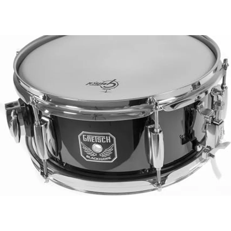 Gretsch Drums 12"x5,5" Mighty Mini Snare, Pappelkessel, chrom Hardware, 1,6 mm Spannreifen, schwarz – Bild 8