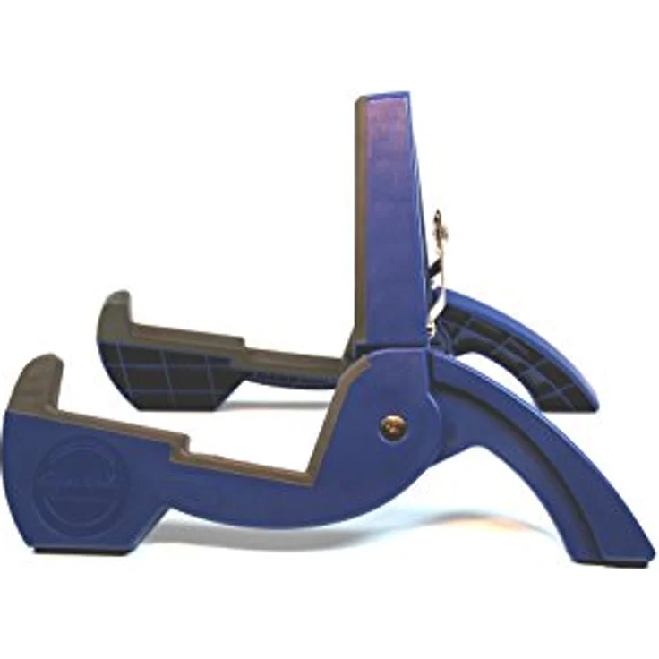 Cooperstand DuroPro Blue, faltbarer Gitarrenständer für Western-/Konzert-/E-Gitarre, ABS mit Neoprenpolsterung, platzsparend, Farbe: Blau – Bild 2