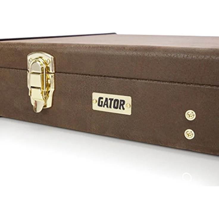 Gator Deluxe Case E-Guitar Vintage, Gitarrenkoffer aus Sperrholz, Distressed leather-like finish in Vintage Braun, Maße 109,7cm x 40,4cm x 11,4cm, Gewicht 5,4 kg – Bild 11