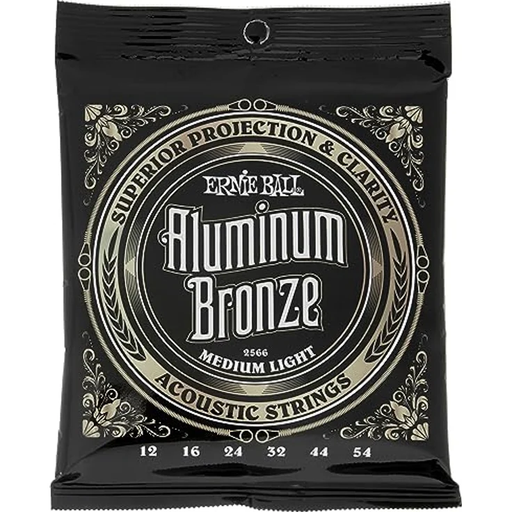 Ernie Ball 2566 Aluminum Bronze, Gitarrensaiten Satz für Westerngitarre, Medium Light, Saitenstärken 012-016-024-032-044-054 – Bild 4