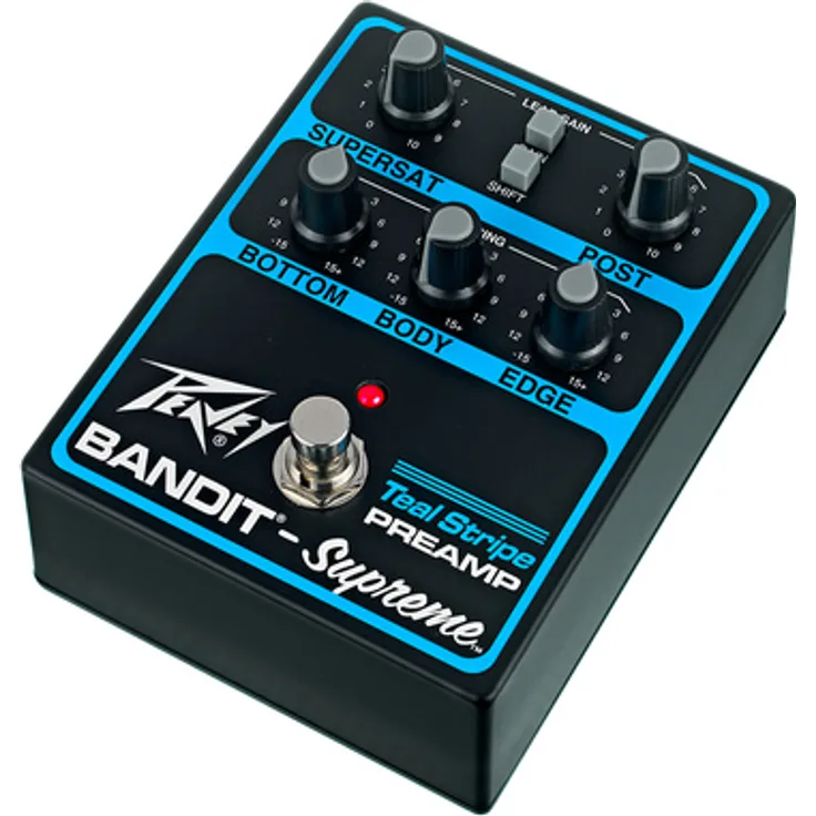 Peavey Bandit Supreme Teal Preamp, Effekt Pedal mit analoge TransTube-Schaltung und 3-Band-EQ