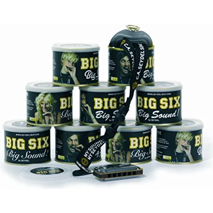 C.A. Seydel Söhne Big Six Folk, Diatonische Mundharmonika in C mit Holzkanzellenkörper und Resonator-Blechdose – Bild 5
