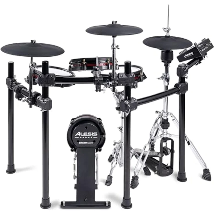 Alesis Strata Club E-Drum Kit, professionelles E-Drum Set mit BFD3 Sound Engine, 370 Kit Pieces, 8" Bass Drum, 2x 10" Zwei-Zonen Tom Pads, 12" Snare Pad, Mesh-Pads, 25 GB Speicher – Bild 11