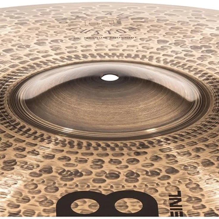 Meinl 20" Pure Alloy Custom Ride, Medium Thin Schlagzeugbecken mit warmem, verwaschenem Ton und Smoke Bronze Finish, made in Germany – Bild 4