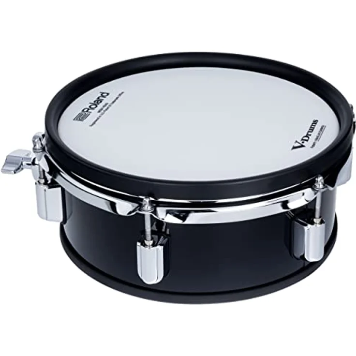 Roland 10"x04" PDA100L-BK Tom Pad, Zwei Zonen, Holzkessel, Mesh Heads, Finish: Schwarz, inklusive Klemme für 10,5mm Tomhalter – Bild 3