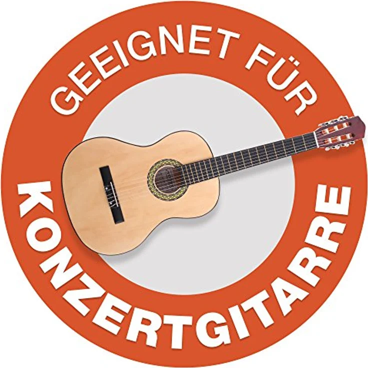 ROCKTILE Bag Klassikgitarrentasche 4/4, Nylon, schwarz, mit Rucksackgurten und großem Staufach für Noten und Zubehör – Bild 5
