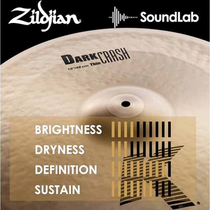 Zildjian 19" K-Serie Dark Crash Thin, Schlagzeugbecken mit dunklem, warmem Sound und schnellem Sustain – Bild 6