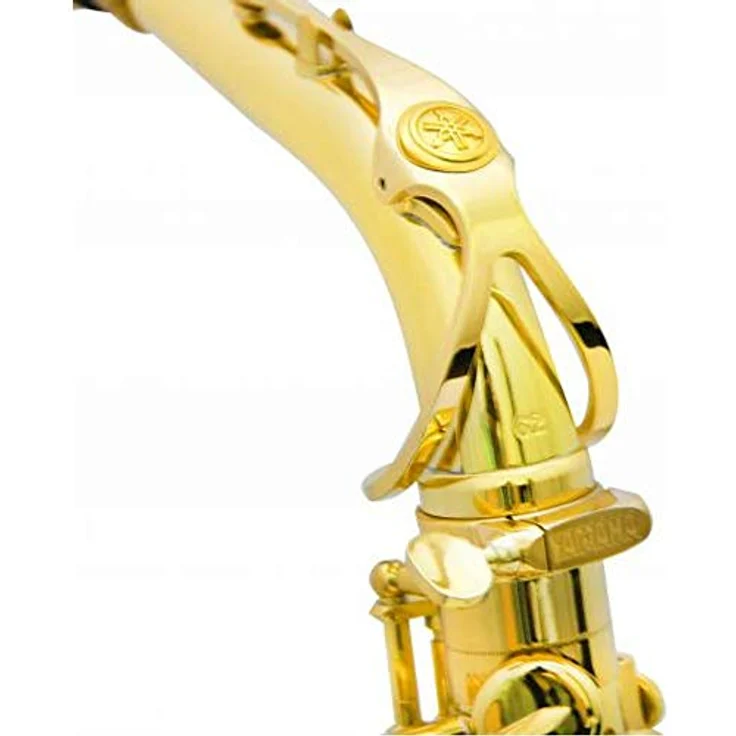 Yamaha YAS-62 04 Alto Saxophon, Goldlack lackiert, mit neuem 62er S-Bogen und verbesserter tief-H/C# Verbindung, inkl. Koffer und 4C Mundstück – Bild 3