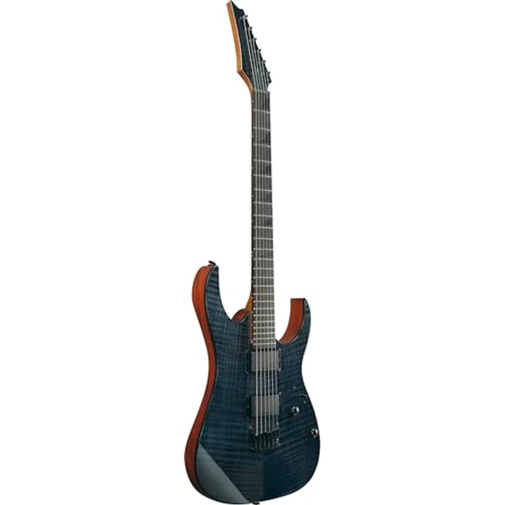 Ibanez GRGR221FA-TDK, E-Gitarre mit Okoume Korpus, geflammter Ahorn Optik, geröstetem Ahorn Hals, Purpleheart Griffbrett, 2x IBZ 6 Humbucker, Transparent Indigo Black – Bild 2