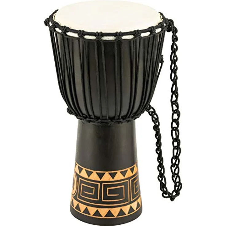 Meinl Headliner Djembe HDJ1-M, 10" Congo Series aus Mahagoni mit handselektiertem Ziegenfell und vorgespannte Nylonschnüre – Bild 2