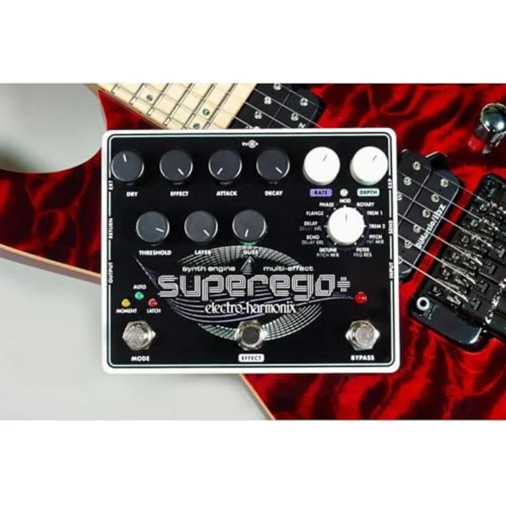 Electro Harmonix Superego Plus, Effektpedal mit 11 Effekttypen, unendlichem Sustain und EXP-Eingang – Bild 2