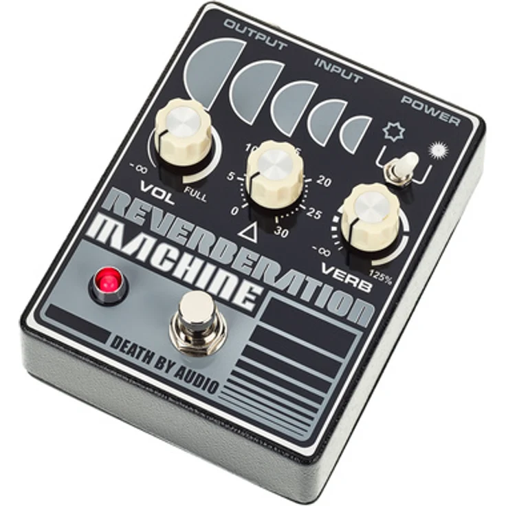 Death by Audio Reverberation Machine, Reverb-Effektpedal mit 2 Modi (Dark/Light), True Bypass, handgefertigt in New York City