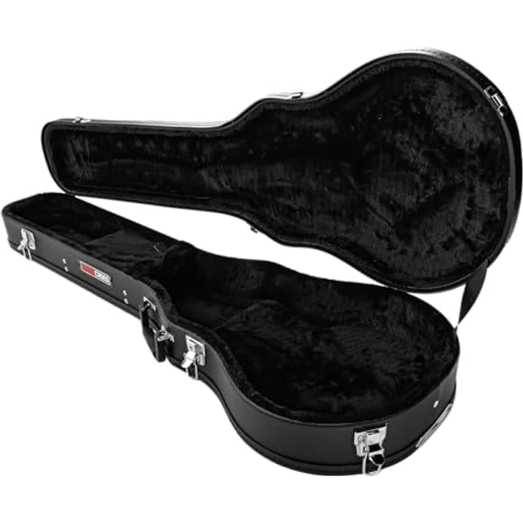 Gator Single Cut Guitarcase GWE-LPS-BLK, Koffer für Single-Cutaway Gitarren, schwarz, mit dickem Plüschfutter, Außenmaße 1105 mm x 391 mm x 142 mm, Gewicht 3,7 kg – Bild 12