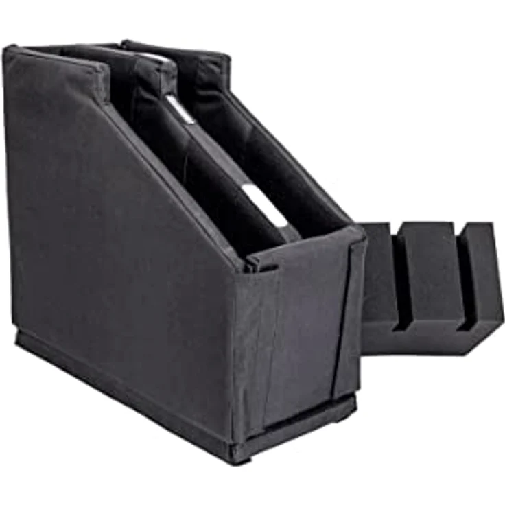 Enki AMG-2 Double Guitar Case 3.Gen, Gitarrenkoffer für 2 E-Gitarren mit EVA Schaumstoffeinlage, rotationsgeformtes Polyethylen, abnehmbarer Deckel, Sicherheitsverschluss, schwarz – Bild 7