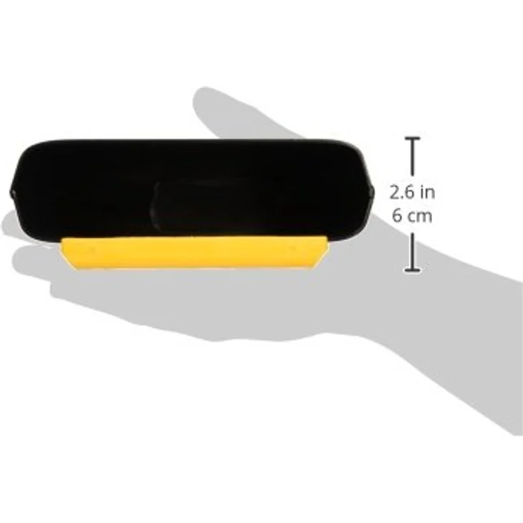Latin Percussion LP860156 Cowbell Rock Classic Ridge Rider, 8" Kuhglocke in Schwarz mit gelbem Jenigor-Kantenschutz, tiefem Klang, montierbar an 3/8" und 1/2" Rod – Bild 2
