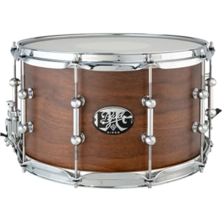 Dixon 14"x08" Gregg Bissonette Signature Snaredrum, Artisan Serie mit Walnussholz und Ahornkessel, Satin Natural Walnut Finish – Bild 1