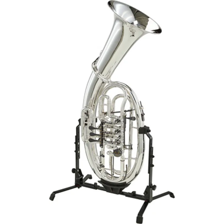 Melton MWMAW24GT Bb-Tenorhorn, 3+1 Drehventile, konische Bohrung, goldmessing und versilbert, inkl. Mundstück und GreenLine Etui