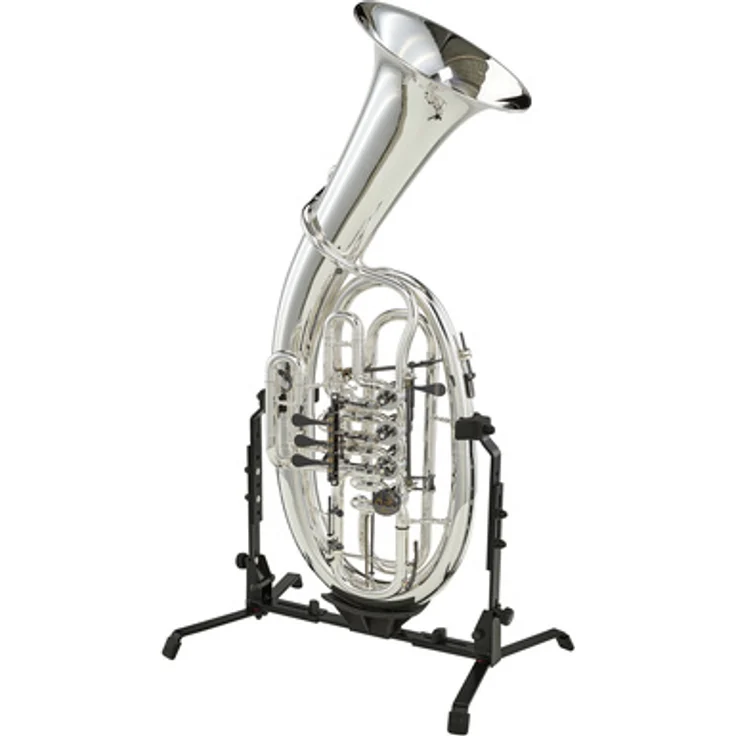 Melton MWMAW24GT Bb-Tenorhorn, 3+1 Drehventile, konische Bohrung, goldmessing und versilbert, inkl. Mundstück und GreenLine Etui