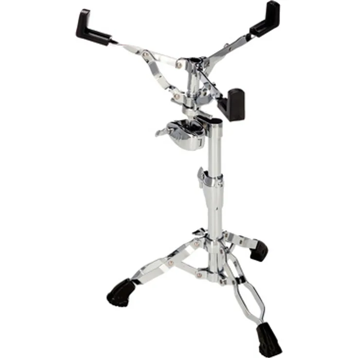 Mapex S800 Snare Stand, chrom, stufenlos neigbarer Snarekorb, doppelstrebige Beine mit Die Cast Memory locks