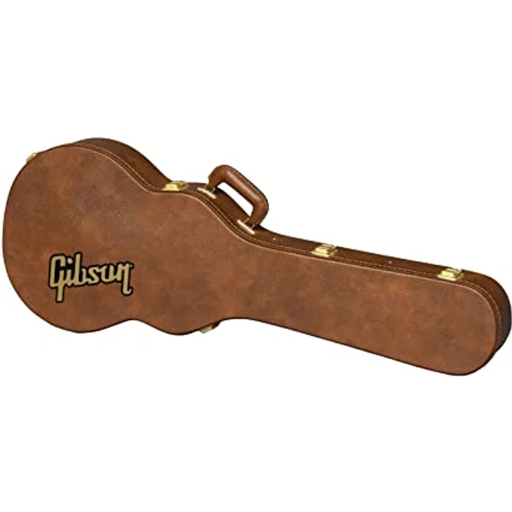 Gibson Les Paul Case Original, Gitarrenkoffer mit 5 robusten Verschlüssen und rotem Plüsch, Farbe: Braun – Bild 1