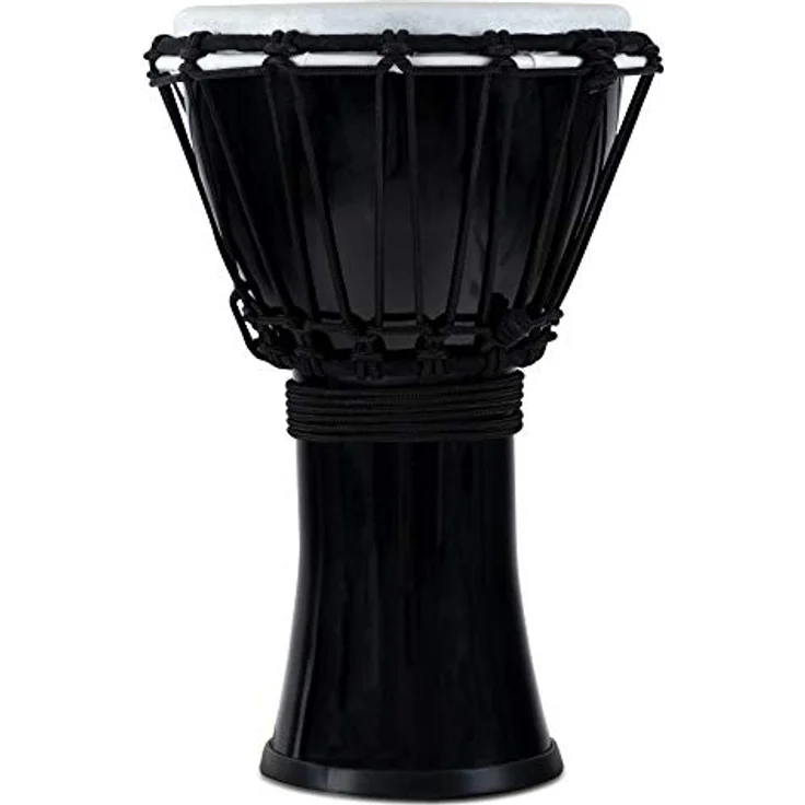 XDrum Primero Junior Djembe 31cm, PVC mit Schnur-Stimmsystem, kompakt und leicht, schwarz – Bild 3