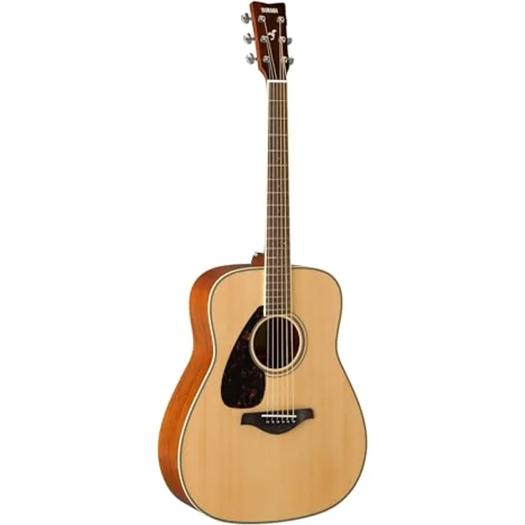 Yamaha FG820L NTII, Linkshänder Akustikgitarre mit massiver Fichtendecke, Mahagoni Boden & Zargen, Naturfinish