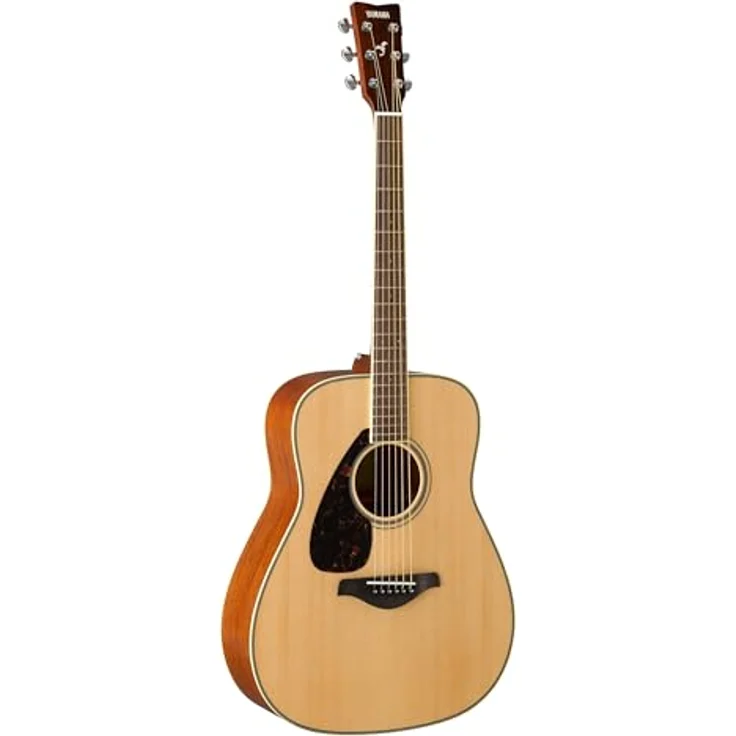 Yamaha FG820L NTII, Linkshänder Akustikgitarre mit massiver Fichtendecke, Mahagoni Boden & Zargen, Naturfinish – Bild 1