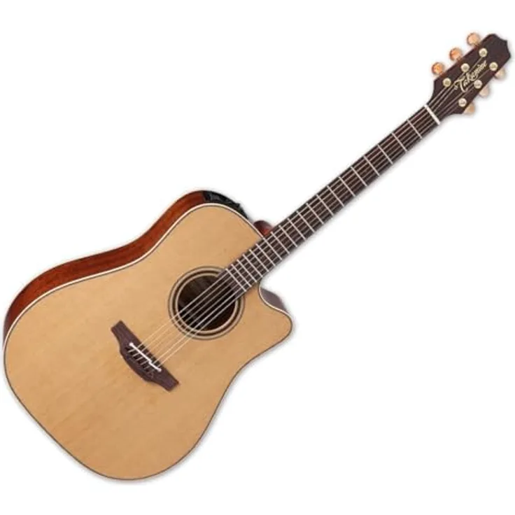 Takamine P3DC Westerngitarre, Dreadnought mit Cutaway, massive Zederndecke, Natur, inkl. Softcase