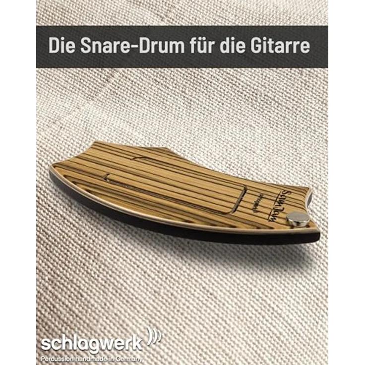 Schlagwerk SamJam Guitar Snare SJ110Z, Percussion für Klassik- und Westerngitarren, Zebrano Design, handmade in Germany – Bild 2