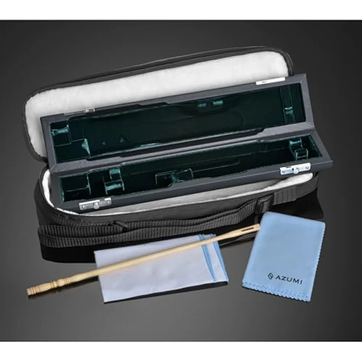Azumi AZ-S3 RE Querflöte, 958er Britannia Silber, Ringklappen, E-Mechanik, C-Fuß, handgefertigtes Altus S-Cut Kopfstück – Bild 4