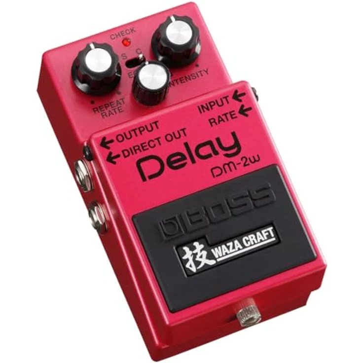 Boss DM-2W Delay, Waza Craft Delay-Pedal mit analoger Schaltung, Standard- und Custommode, max. 800 ms Delayzeit – Bild 1