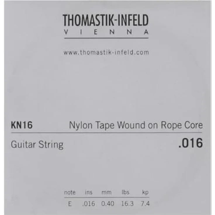 Thomastik Einzelsaite G3 .018fw, Edelstahl Flachdraht auf Stahlkern KF18 für Klassikgitarre, 0.46mm, Light Classic S Series Satz KF110 – Bild 1