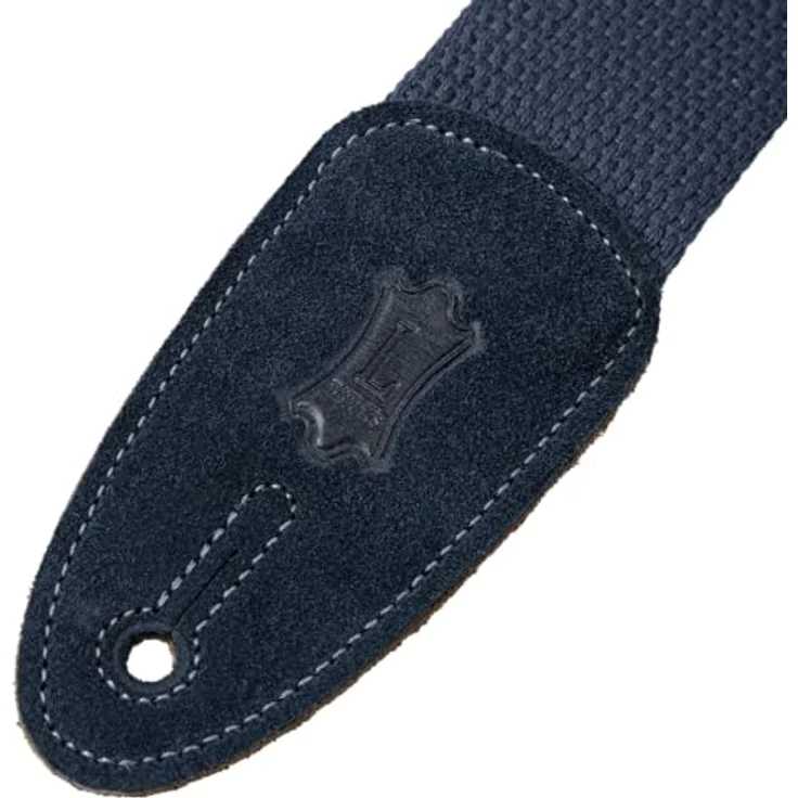 Levys Cotton Strap 2" NAV, Gitarrengurt aus Polyester mit Wildleder-Endstück, verstellbar von 94 cm bis 147 cm, Farbe Navy – Bild 7